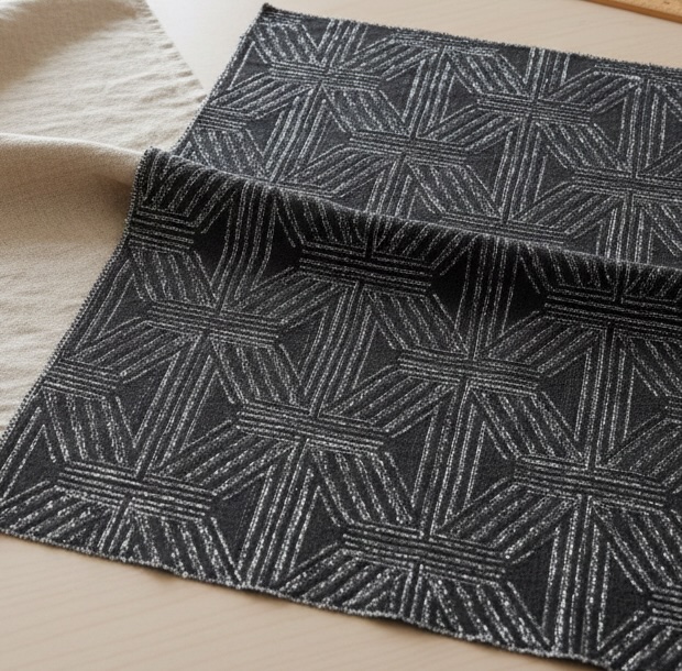 Metropolis Charcoal Jacquard